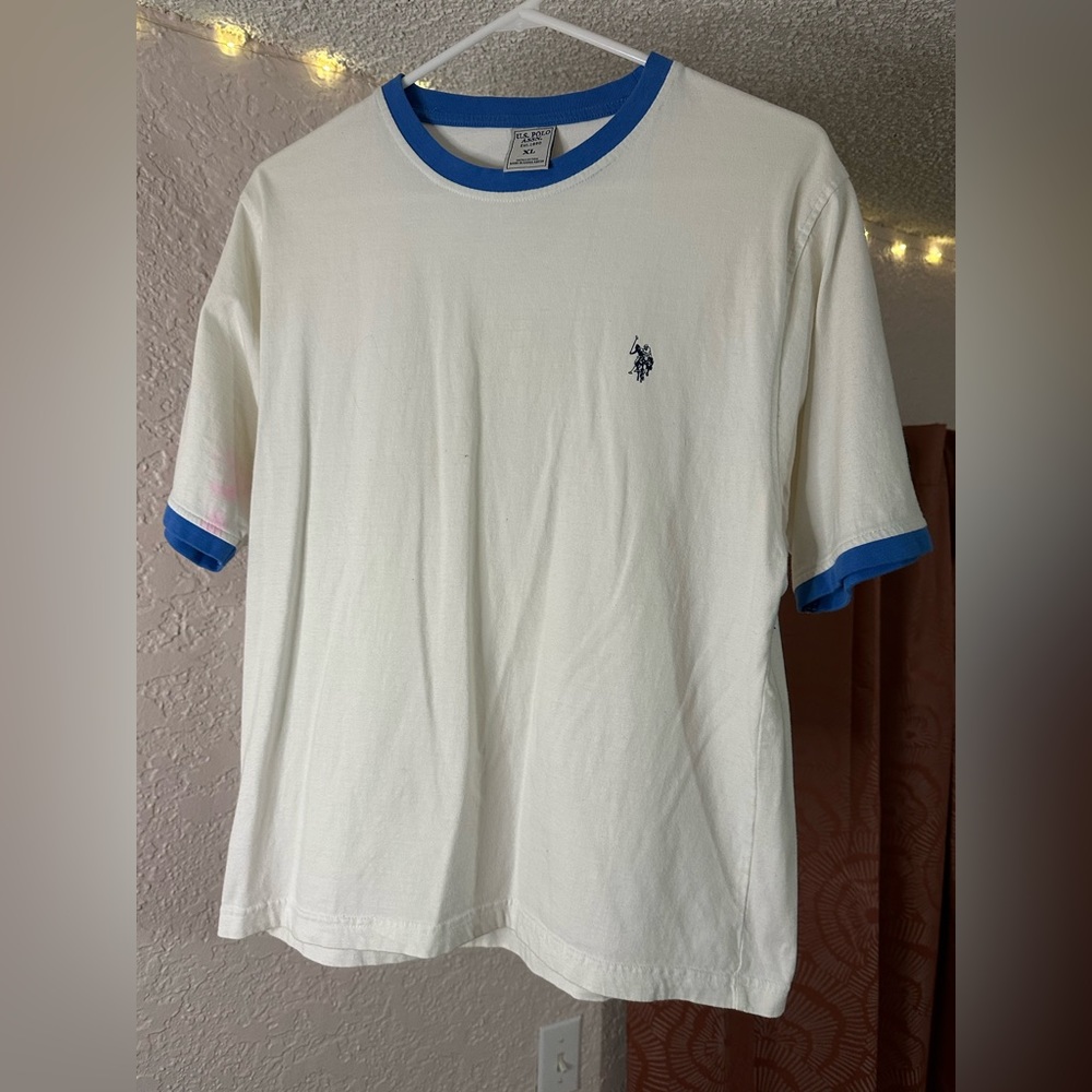 White and Blue Tee